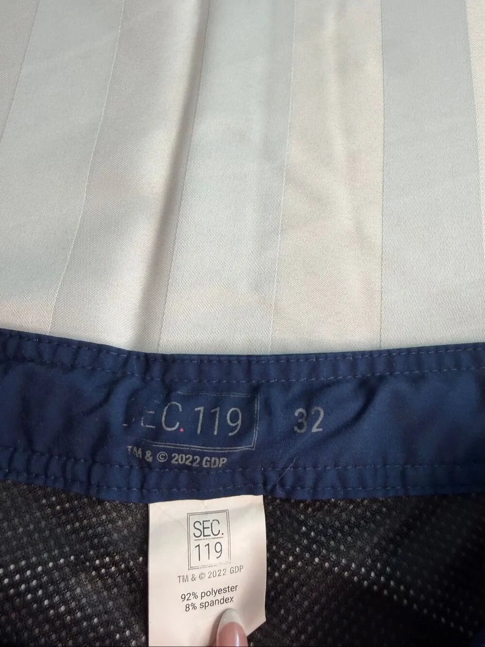 SEC 119 Grateful Dead Steal Your Face Navy Blue Swim Trunks Men’s Size 32